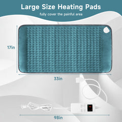 NBKLS 17x33 inch pad offers expansive coverage during use