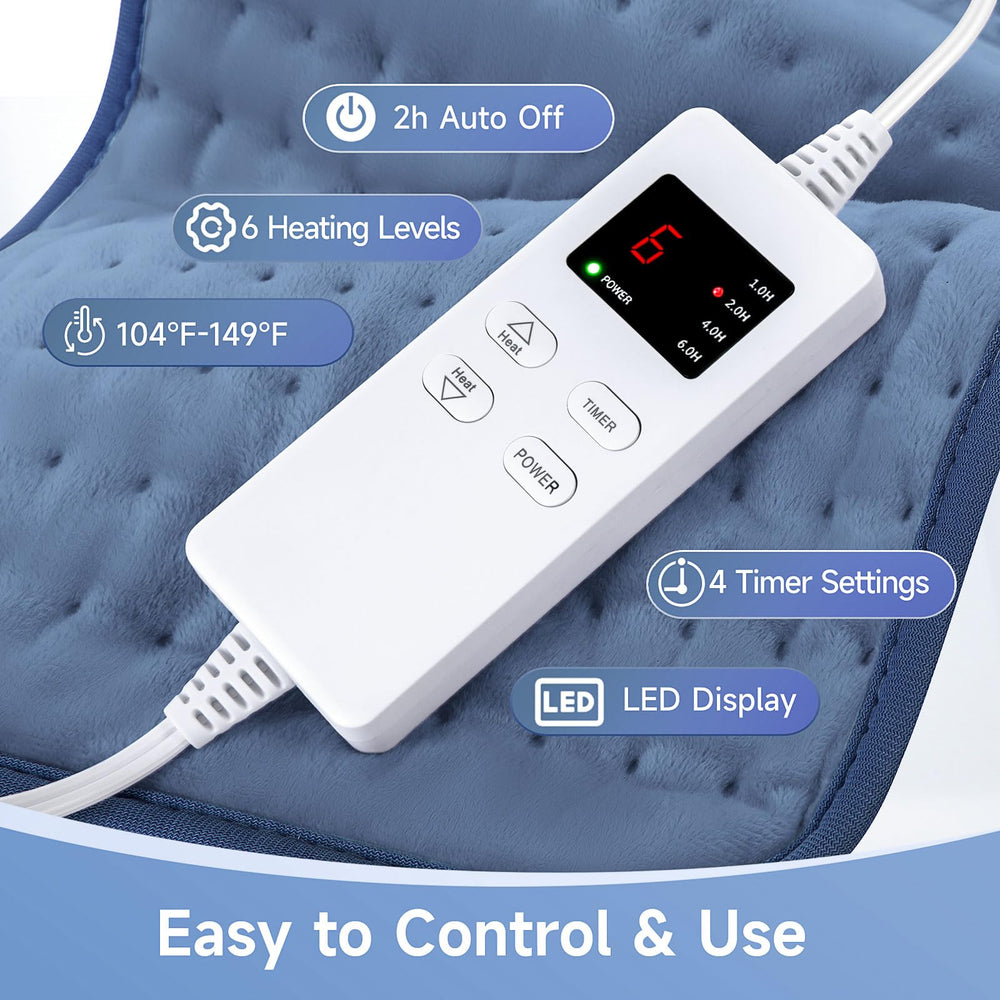 NBKLS heating pad with LED smart controller for easy temperature control