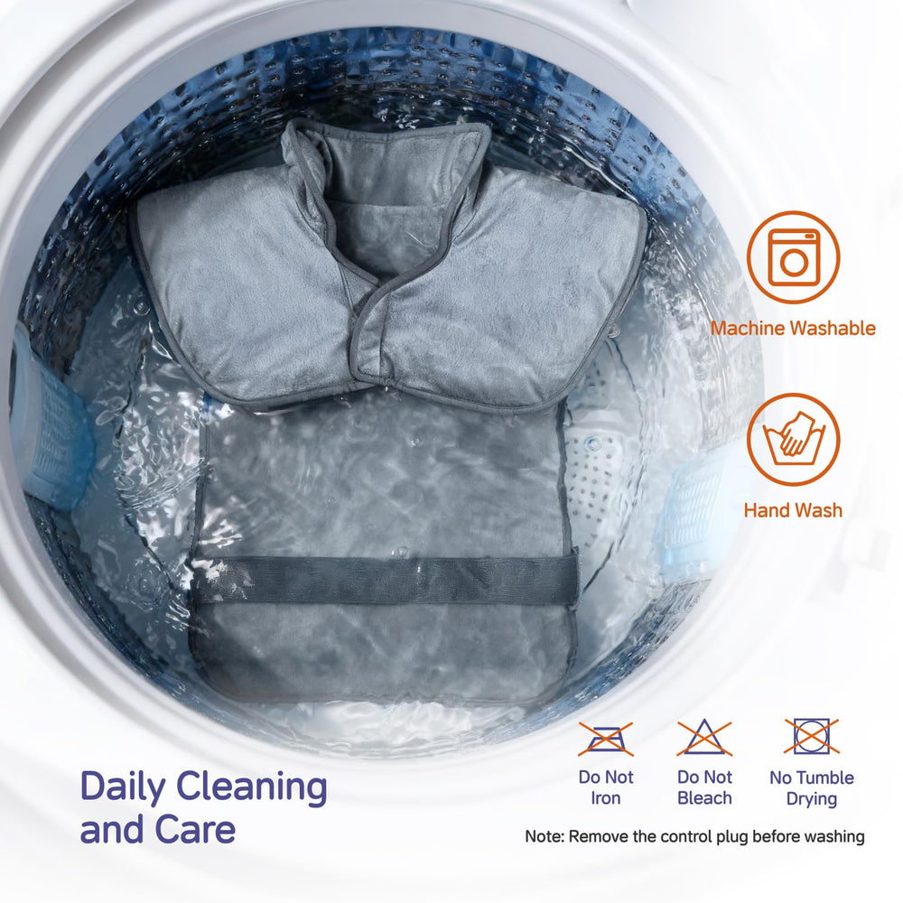 NBKLS heating pad machine washable for easy care.