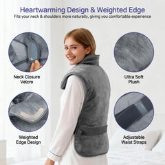NBKLS heating pad wearable design stays securely in place.