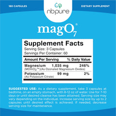 nbpure MagO7 180 capsules pack displayed with clear labeling.