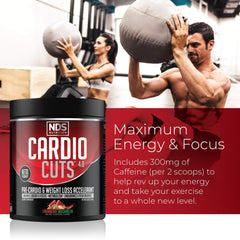 Ingredient graphic for Cardio Cuts 4.0 showing L-Carnitine and MCTs.