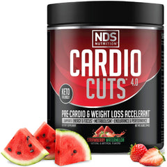 NDS Nutrition Cardio Cuts 4.0 tub front for pre-workout energy and focus.