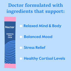 Nectar Calm organic ashwagandha close-up highlights natural stress-support.