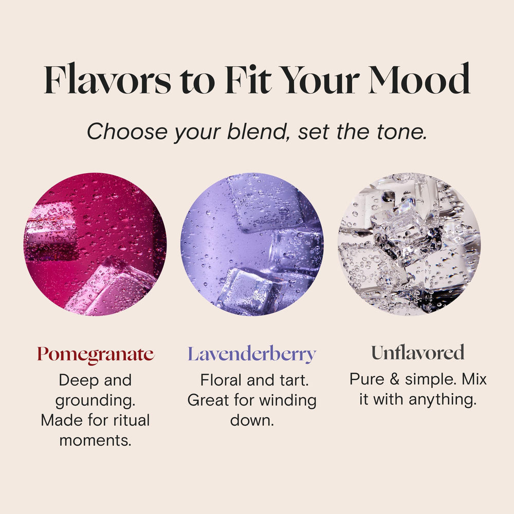 Powder dissolves clearly in water with mellö for easy mixing.