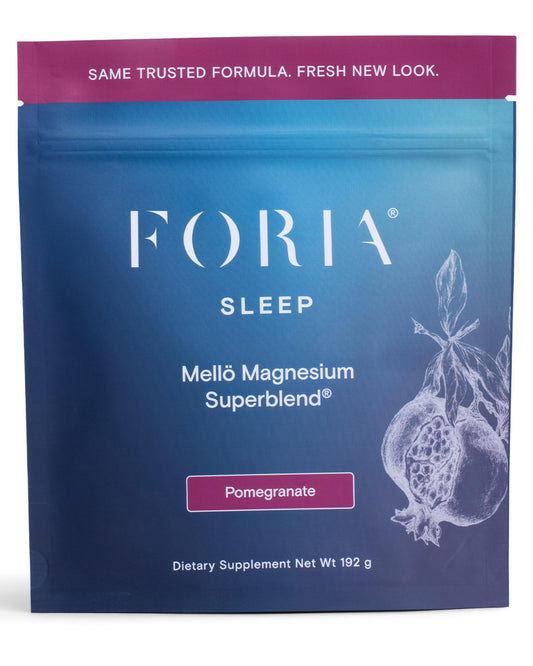 Ned Mellö magnesium supplement powder bottle for nightly wind-down ritual