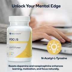 Nedley Health Focus Memophenol illustration emphasizes natural antioxidant blend for brain wellness.