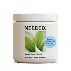 Needed Cellular Aging Support capsules with Acetyl L-Carnitine highlight energy support.