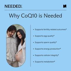 Needed CoQ10 200mg non-GMO formula emphasizes clean ingredients.