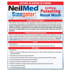 NeilMed Sinugator premixed packets provide convenient, ready-to-use saline solution.