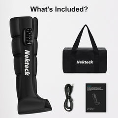 Nekteck leg massager intelligent sensing adjusts pressure for comfort