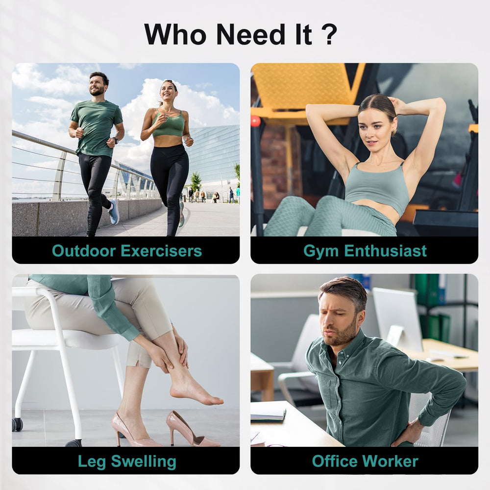 Nekteck cordless leg massager rechargeable battery supports wireless, on-the-go sessions