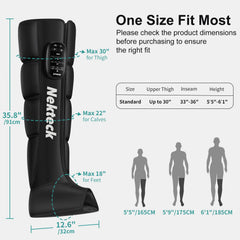 Nekteck intelligent sensing adjusts pressure for varied leg sizes