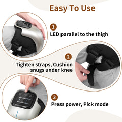Nekteck knee massager with LED touchscreen for easy control