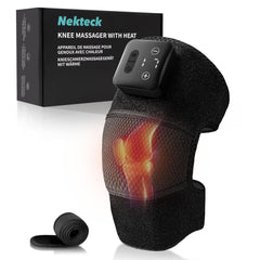 Nekteck knee massager with heat wrap providing soothing warmth for targeted knee relief