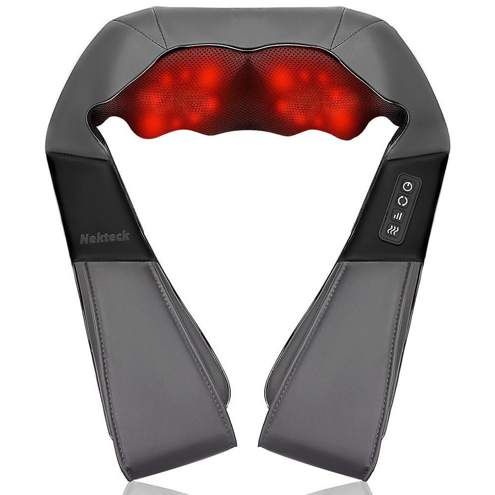 Nekteck Shiatsu Neck Massager front view for targeted neck relief and relaxation.