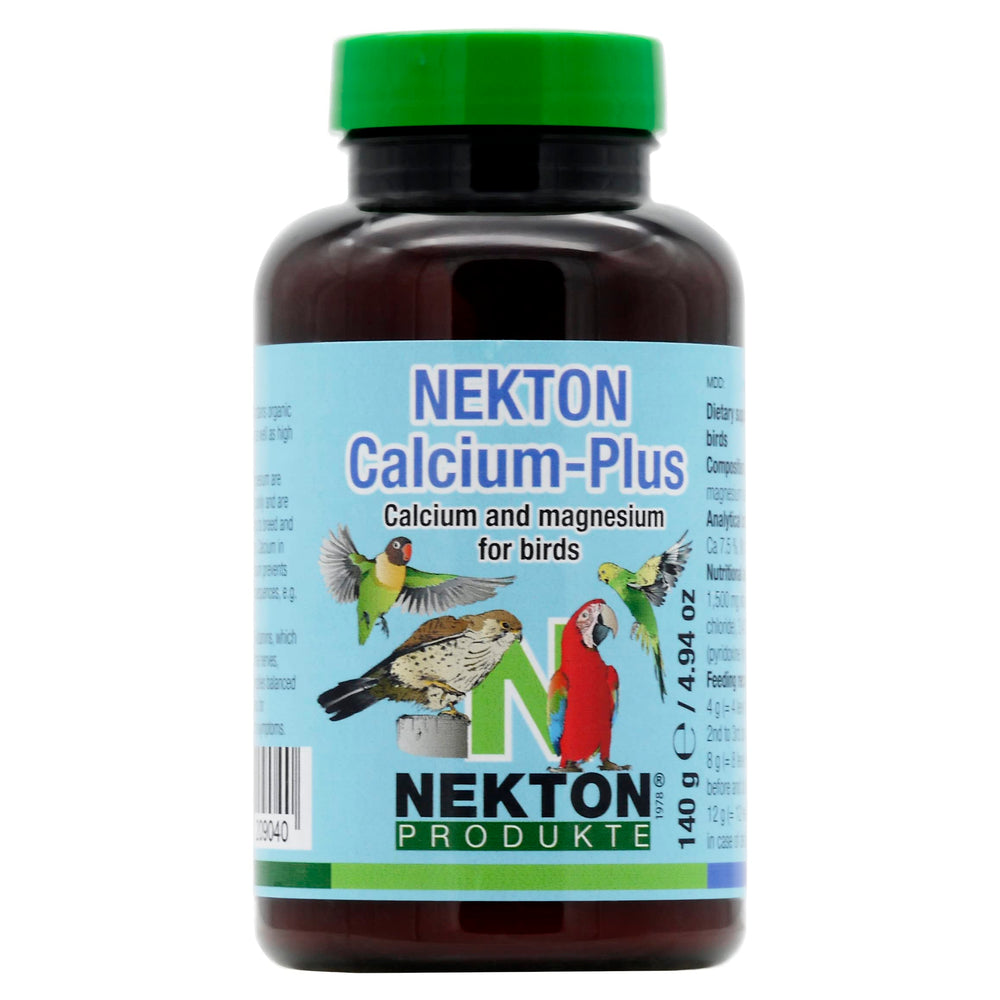 Nekton Calcium Plus bottle ready for calcium supplementation during breeding