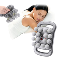 nektron 16-head massage gun set angle view targets tense muscles with ergonomic grip