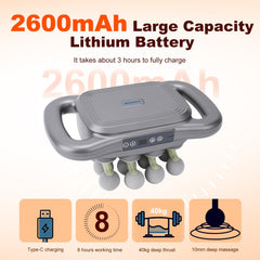 nektron massage gun battery charging highlights long-lasting power for extended use