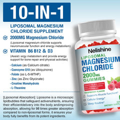 Nelishine gummies serving two per day for convenient routine
