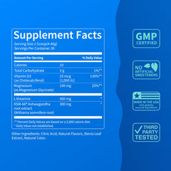 KSM-66 Ashwagandha and magnesium glycinate blend for potential restful nights