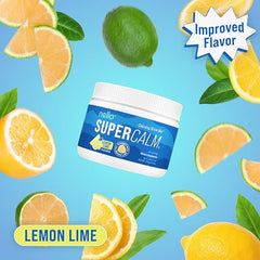 Nello SuperCalm lemon-lime on-the-go packet illustrates convenient, quick refresh.