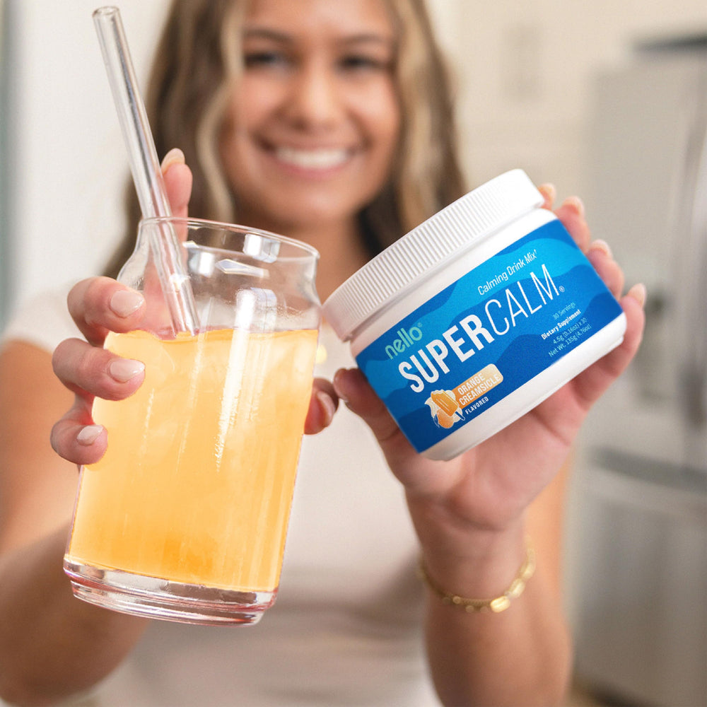 Nello Supercalm convenient on-the-go packets for travel-friendly mood support