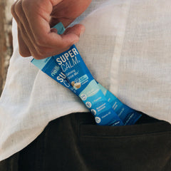 Nello SuperCalm travel packets display for on-the-go use