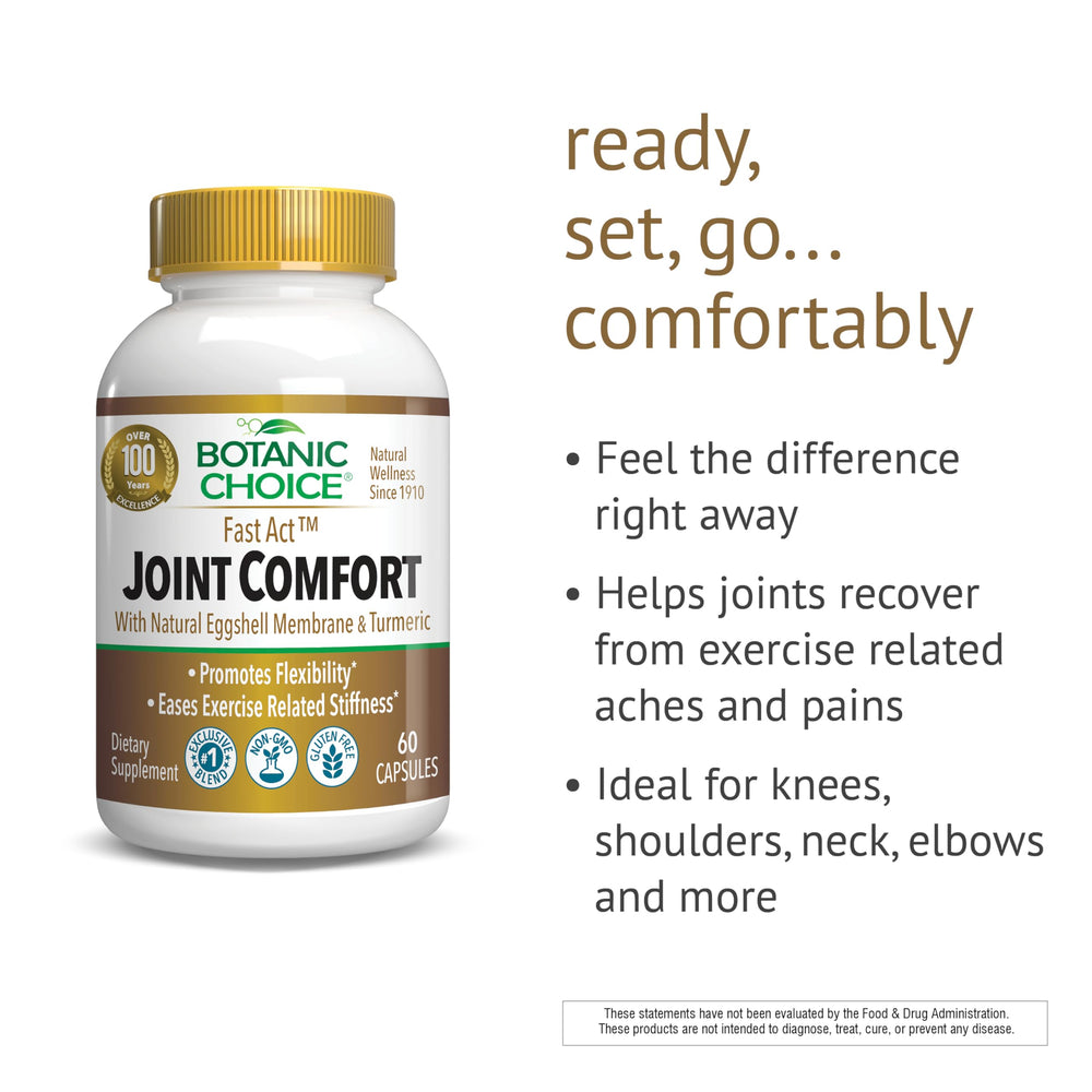 NEM natural eggshell membrane ingredients highlight natural joint support.