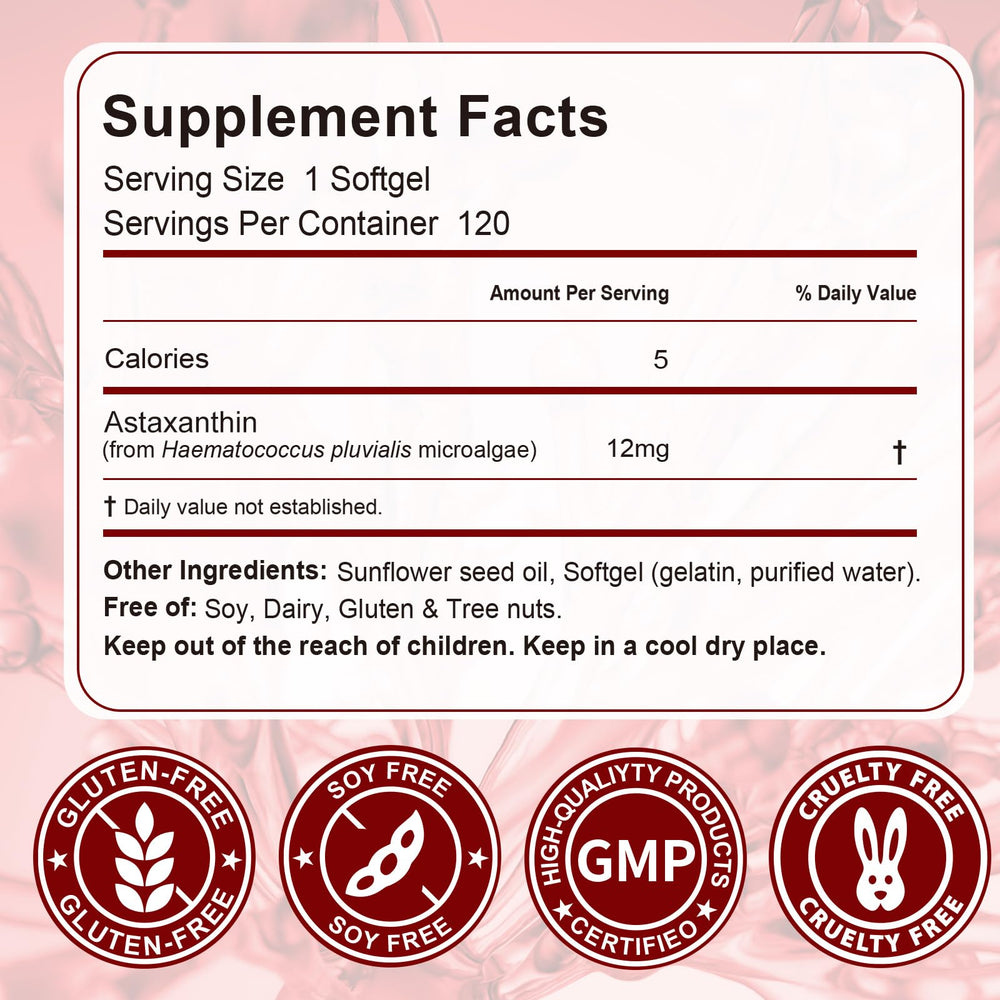 NenMaoKeNu astaxanthin logo label — trusted antioxidant supplement brand.