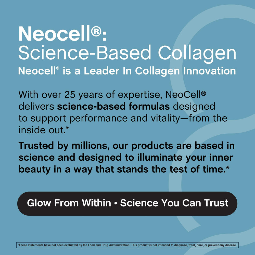 NeoCell Multi Collagen Bio-Peptides labeled container emphasizes quality sources