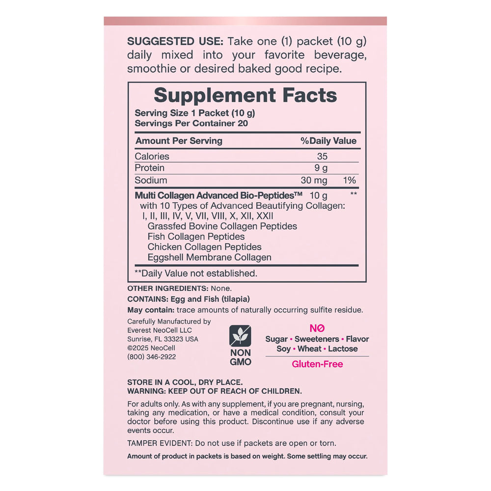NeoCell Multi Collagen shake mix showing smooth mixability for daily use.
