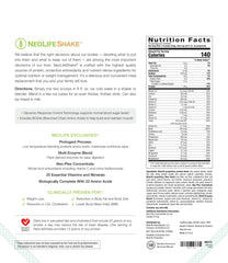 NeoLifeShake packaging displays creamy vanilla flavor.