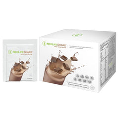 NeoLifeShake protein fiber illustration highlights high protein and fiber content.