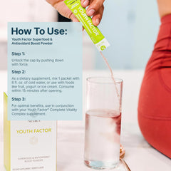 NEORA Youth Factor supports hair, skin, and nails from within