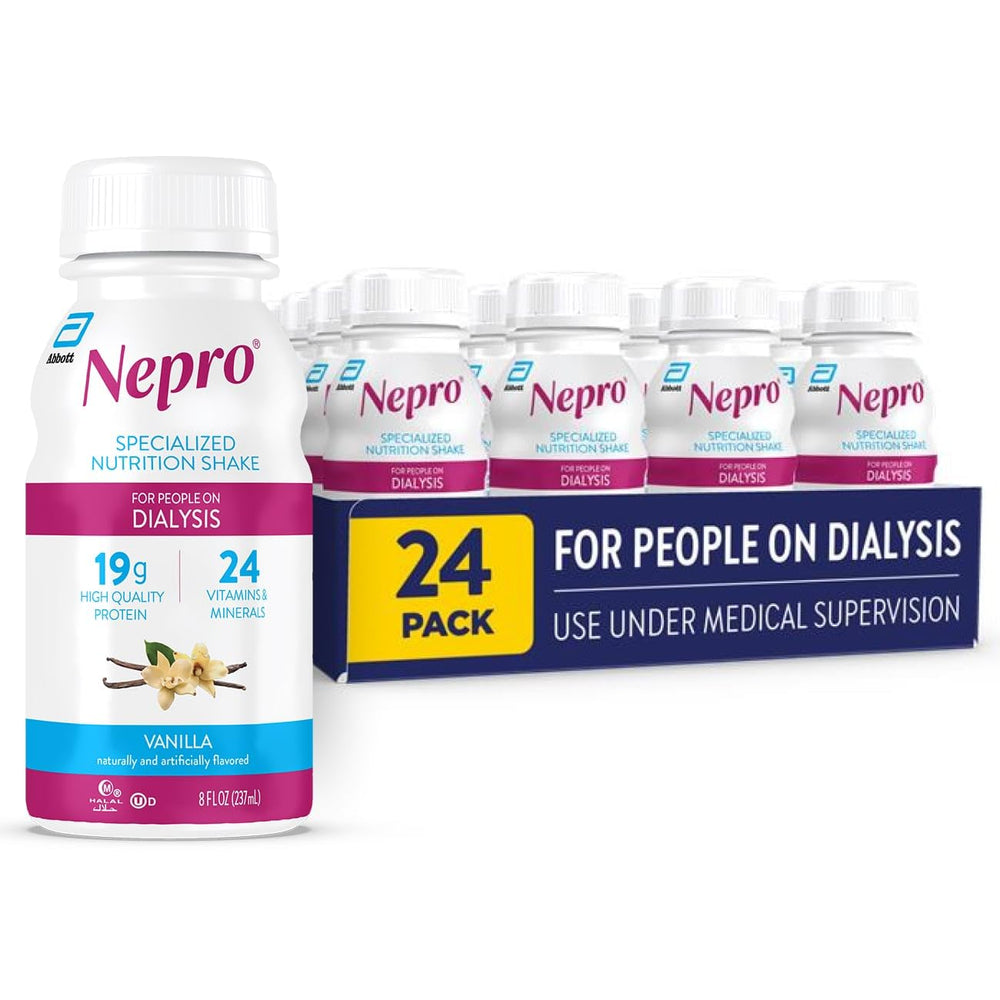 Nepro vanilla nutrition shake 8oz bottle for dialysis nutrition on the go