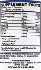 Nerv-Eze migraine-relief graphic illustrates potential frequency reduction
