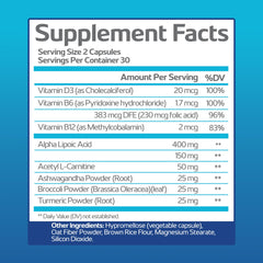 Nerve Recovery Max capsules in hand for on-the-go support.