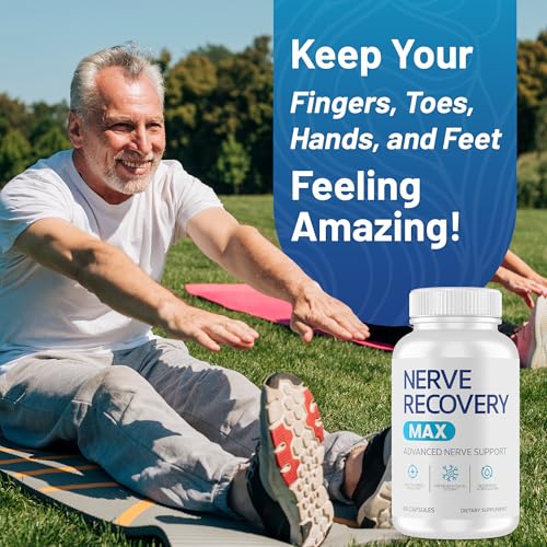Nerve Recovery Max label closeup showing ingredients for nerve health.