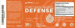 NERVE RENEW Curcumin supplement visual communicates complete nerve nourishment potential.