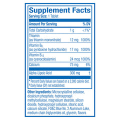 Nervive Nerve Health sugar-free label close-up highlights no sugar added