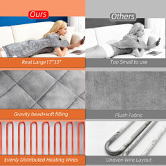 Netraty heating pad gravity beads secure fit while you move