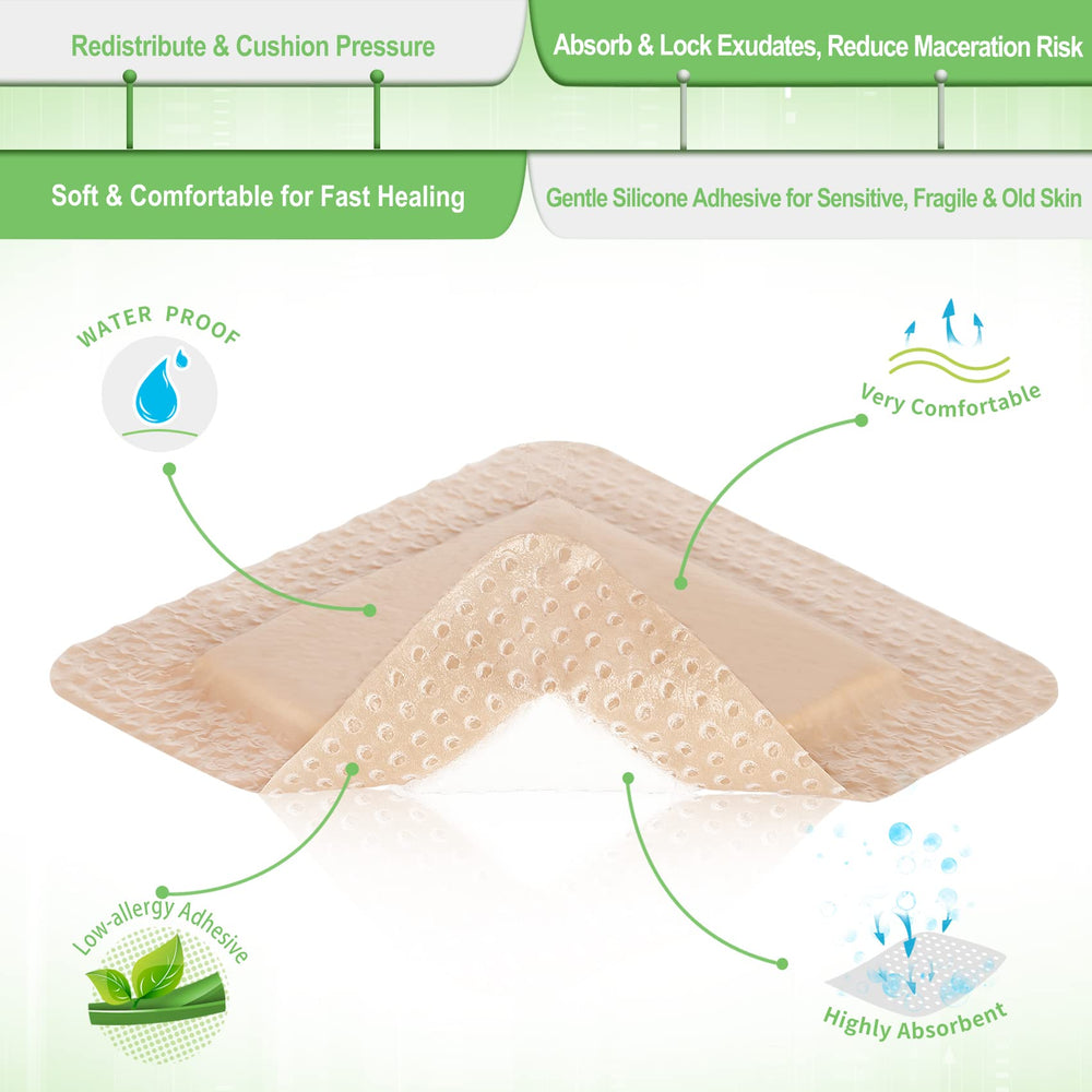 Bed sore care scenario with NeuHeils dressing applied