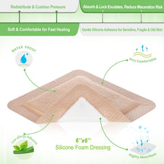 NeuHeils bed sores dressing in box emphasizes comfort during changes.