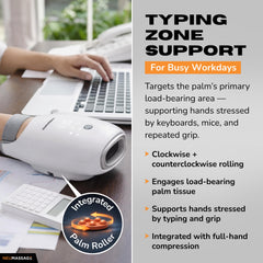 NEUMASSAGE full-hand coverage ensures a comprehensive massage experience.