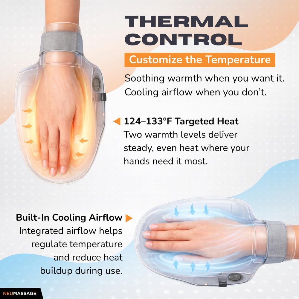 NEUMASSAGE heat and cooling options for year-round comfort.