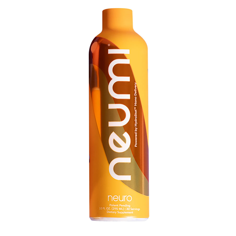 NEUMI SKIN Neumi Neuro bottle closeup for daily focus support