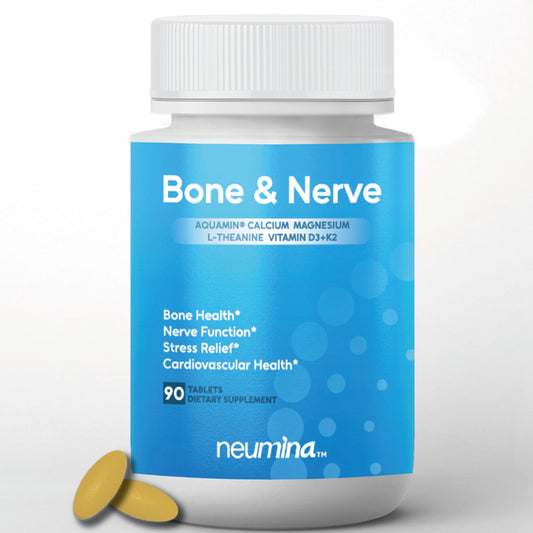 NEUMINA Bone & Nerve Complex tablet bottle front signaling bone and nerve support.