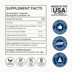NEUMINA USA facility seal communicates third-party testing and quality control.