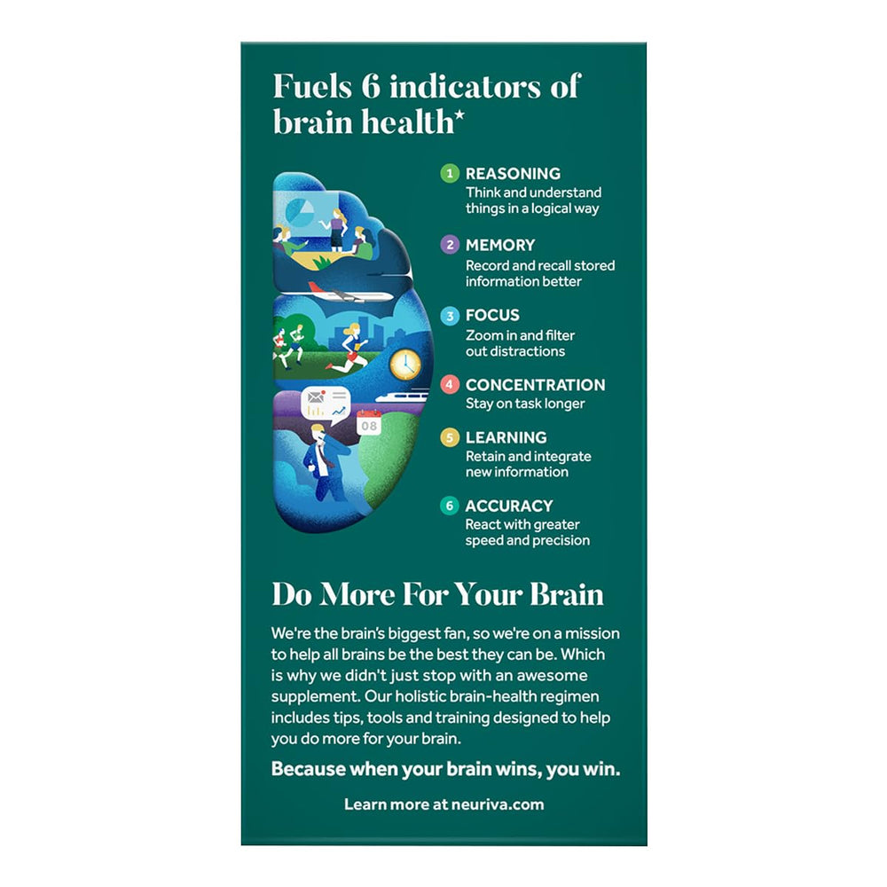 Neuriva Plus app screenshot implying digital brain fitness tracking